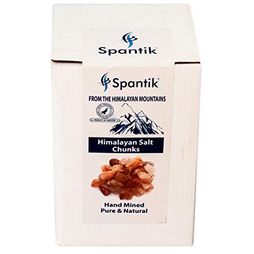 Spantik Himalayan Pink Salt Chunks 10 Lbs Bag 100% Authentic Pur...