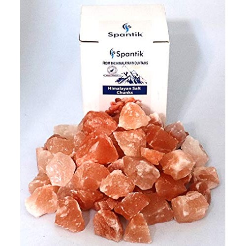 Spantik Himalayan Pink Salt Chunks 10 Lbs Bag 100% Authentic Pur...