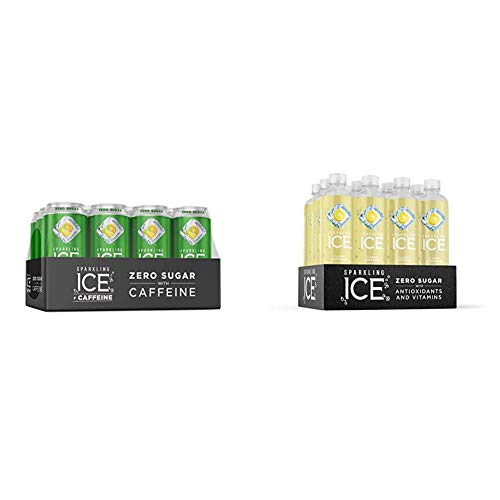 Sparkling Ice +Caffeine Triple Citrus Sparkling Water, 16 Fl Oz