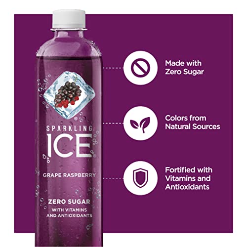 Sparkling Ice, Grape Raspberry Sparkling Water, Zero Sugar Flavo...