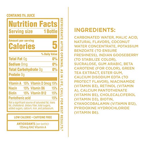 Sparkling Ice Spring Water Coconut Pineapple, 17 Oz Pack Of 12