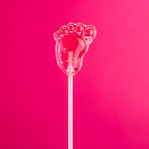 Sparko Sweets Twinkle Pops Lollipop, Pink Baby Feet Shapes, 12 ... Sparko Sweets Twinkle Pops Lollipop, Pink Baby Feet Shapes, 12 ...