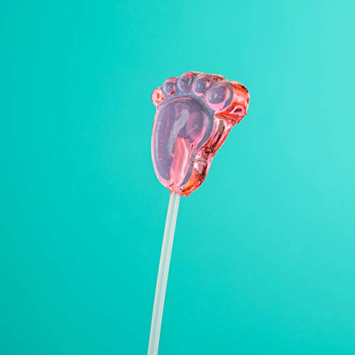 Sparko Sweets Twinkle Pops Lollipop, Pink Baby Feet Shapes, 12 ... Sparko Sweets Twinkle Pops Lollipop, Pink Baby Feet Shapes, 12 ...