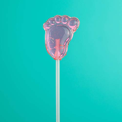 Sparko Sweets Twinkle Pops Lollipop, Pink Baby Feet Shapes, 12 ... Sparko Sweets Twinkle Pops Lollipop, Pink Baby Feet Shapes, 12 ...