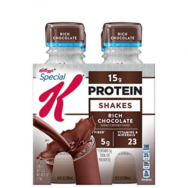 Special K Protein Shakes, Rich Chocolate, Gluten Free, 10 fl oz ...