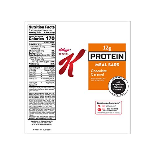 Kelloggs Special K Protein Meal Bars, Chocolate Caramel, Bulk S