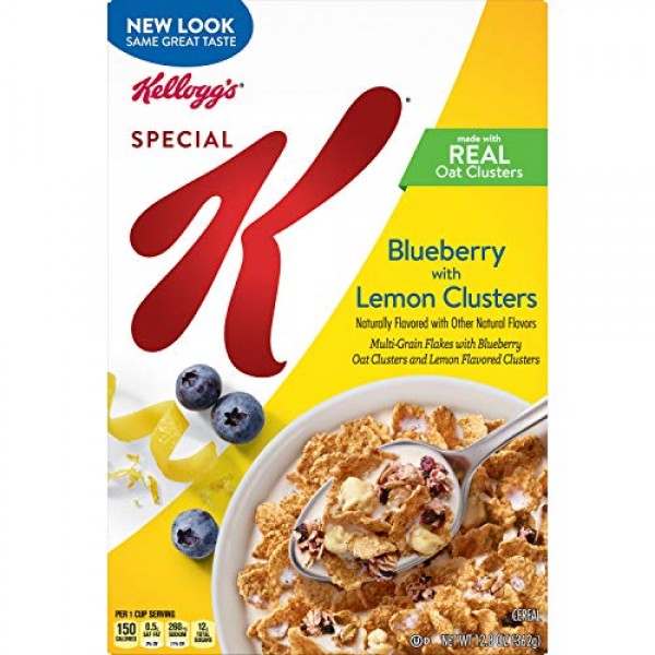 Special K Breakfast Cereal, Blueberry with Lemon Clusters, Low F...