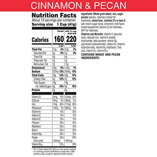 Kelloggs Special K, Breakfast Cereal, Cinnamon And Pecan, Value