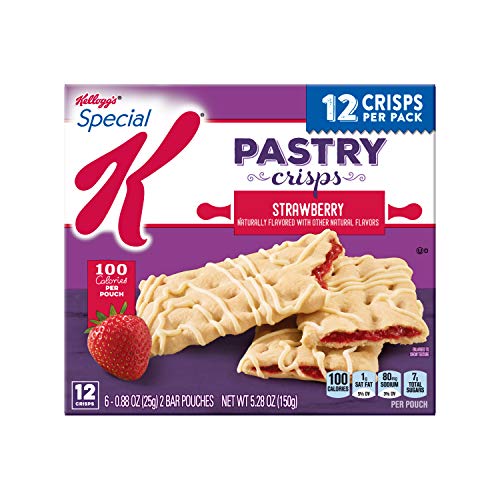 Special K Pastry Crisps, Strawberry, 5.28 Oz, 12 Crisps, 2 Per