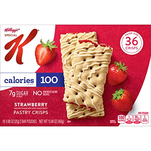 Special K Pastry Crisps, Strawberry, Value Pack, 15.84 Oz, 36 Cr