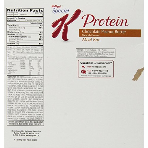 Special K Protein Bar, Chocolate Peanut Butter, 1.59-Ounce Packa