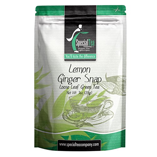 Special Tea Company Lemon Ginger Snap Organic Green Tea, Loose L