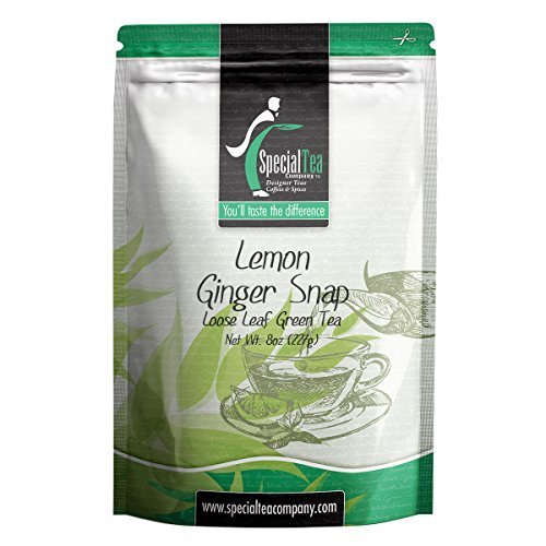 Special Tea Company Lemon Ginger Snap Organic Green Tea, Loose L