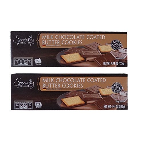 Milk Chocolate Covered Butter Cookies - 4.4-Ounce Boxes Pack Of 2