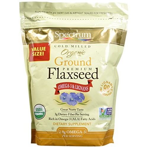 Spectrum Essentials Organic Ground Flaxseed, 24 oz