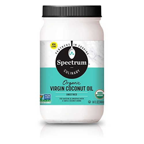 Spectrum Culinary Organic Unrefined Virgin Coconut Oil, 14 Fl. Oz.
