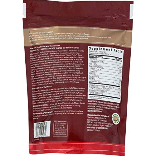 Spectrum Essentials Ground Flaxseed With Mixed Berries, 12 Ounce