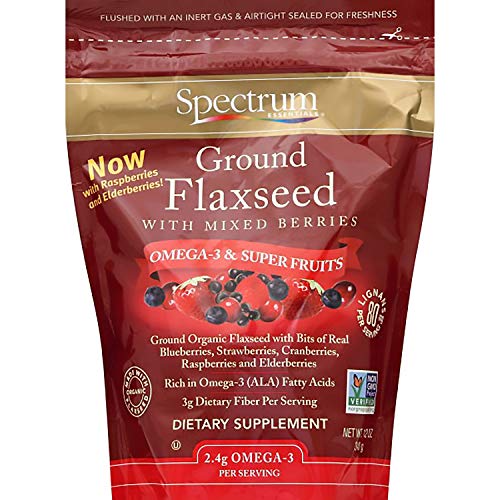 Spectrum Essentials Ground Flaxseed With Mixed Berries, 12 Ounce
