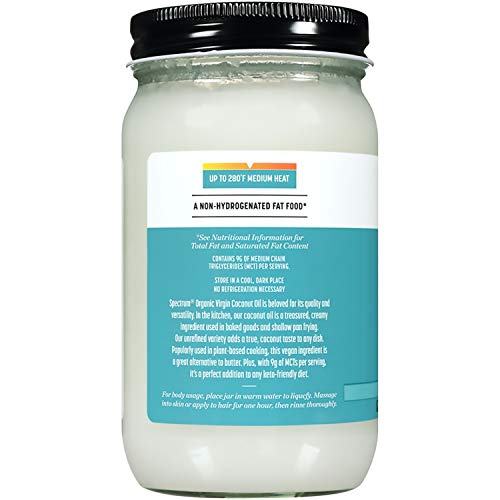 Spectrum Essentials Organic Virgin Coconut Oil, 14 Fl Oz