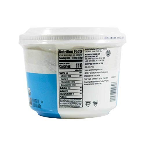 Spectrum Culinary Organic All-Vegetable Shortening, 24 Oz. Pack