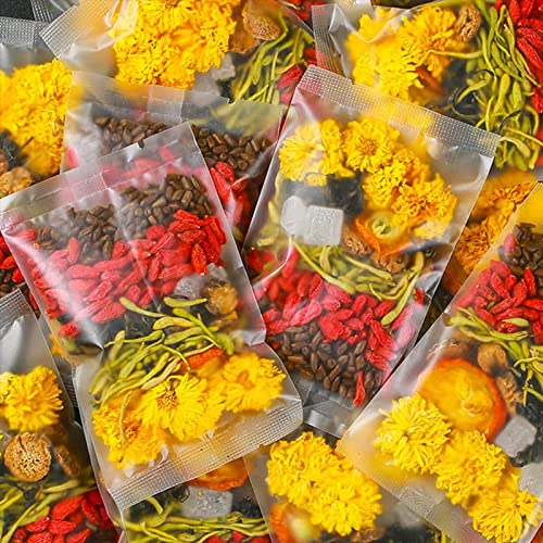 Honeysuckle, chrysanthemum, wolfberry, cassia seed tea combinati...