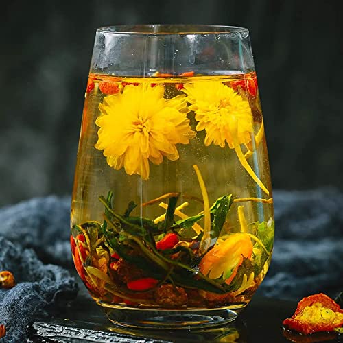 Honeysuckle, chrysanthemum, wolfberry, cassia seed tea combinati...