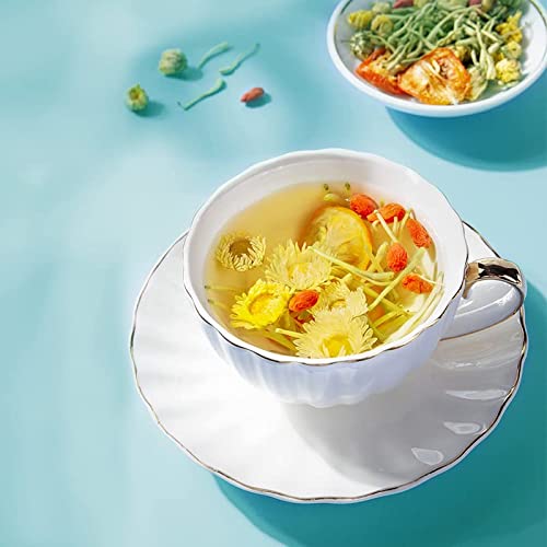 Honeysuckle, chrysanthemum, wolfberry, cassia seed tea combinati...