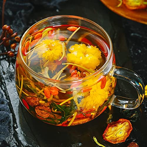 Honeysuckle, chrysanthemum, wolfberry, cassia seed tea combinati...