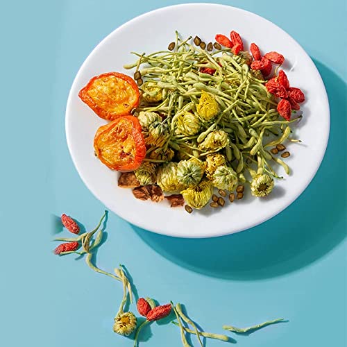 Honeysuckle, chrysanthemum, wolfberry, cassia seed tea combinati...