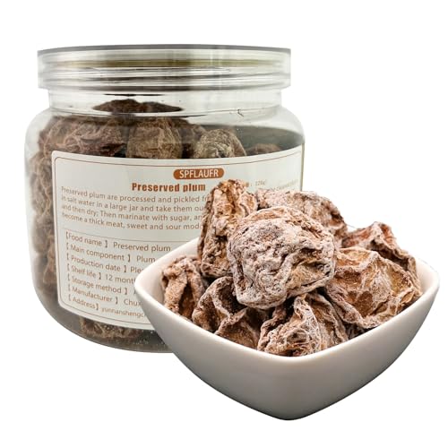 Salty and Sweet Dried Plum8.7oz Crack Seed Plum Preserved Fruit...