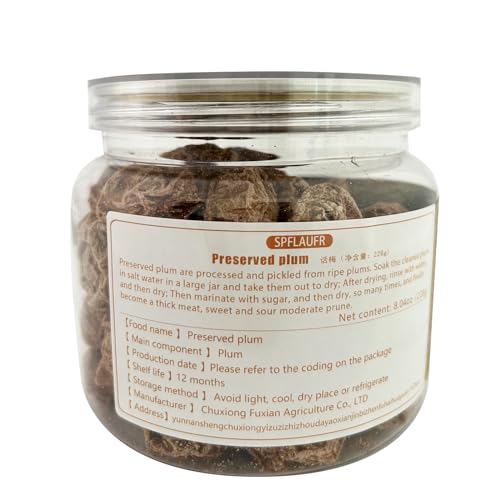 Salty and Sweet Dried Plum8.7oz Crack Seed Plum Preserved Fruit...