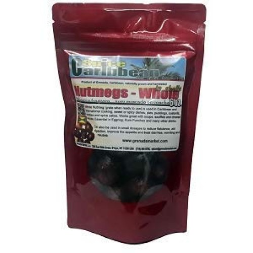 Nutmeg - Whole In Shell 6 Oz In Resealable Pouch, Product Of Gr
