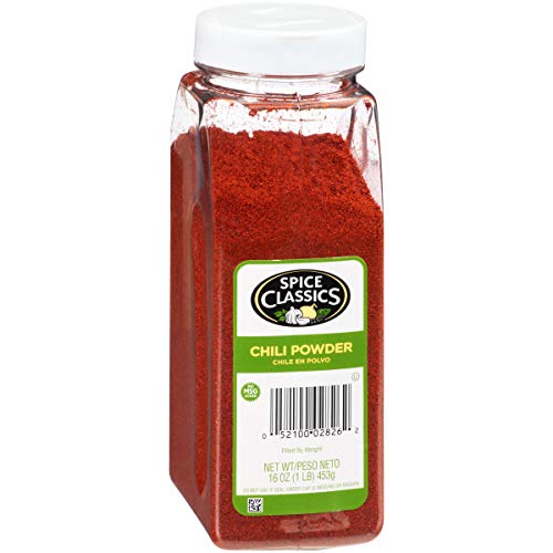 Spice Classics Chili Powder, 16 oz - One 16 Ounce Container of G...
