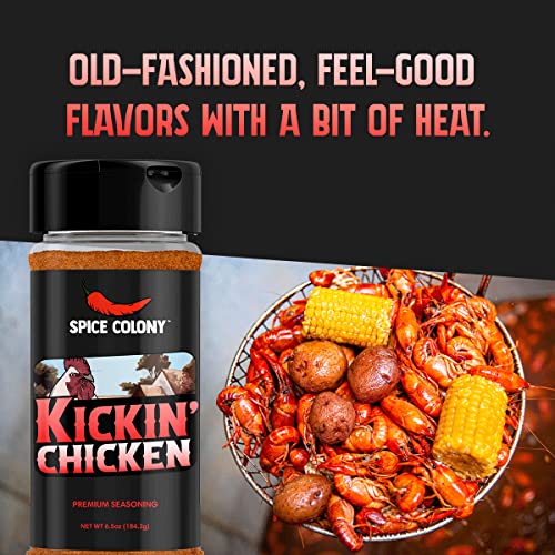 Spice Colony Kickin Chicken Seasoning - Premium Spice Blend Dry ...