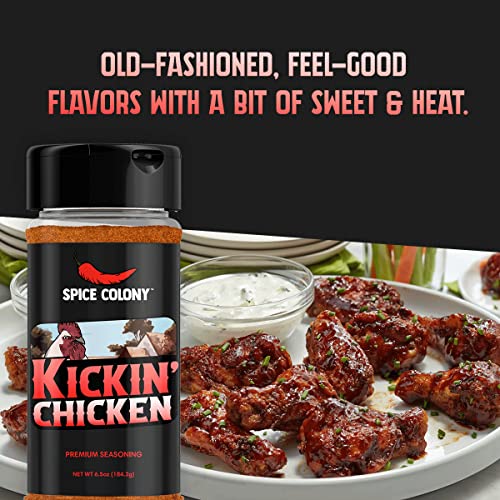 Spice Colony Kickin Chicken Seasoning - Premium Spice Blend Dry ...