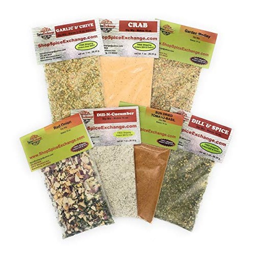 Spice Exchange 7 Dip Garden Dip Mix Variety Pack - Red Onion Dip