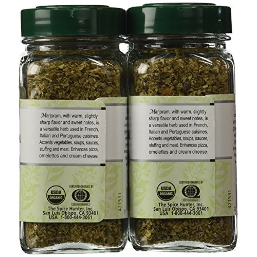 Spice Hunter Organic Marjoram, 0.30-Ounces Pack Of 6