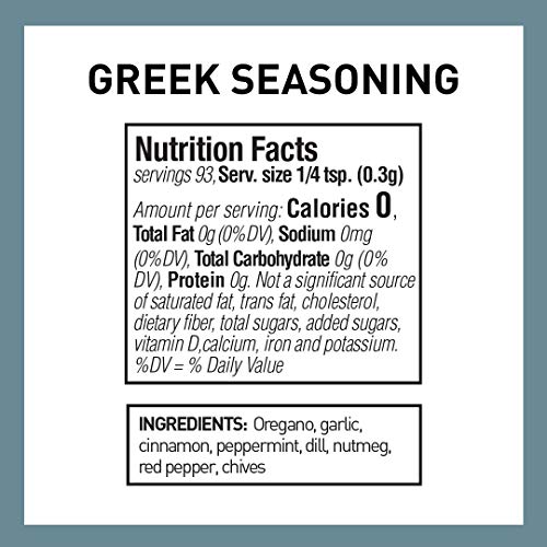 Spice Hunter The Seasoning Blend jar, Greek, 1 Oz