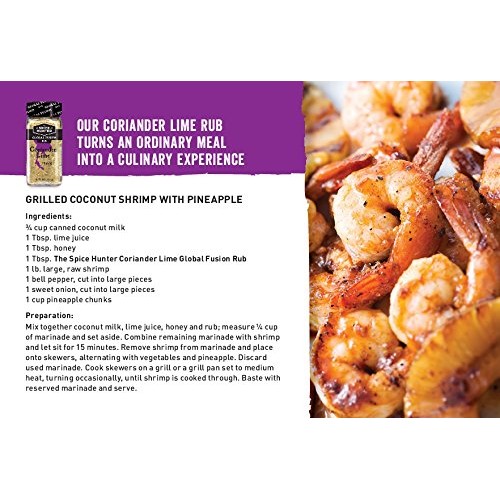 The Spice Hunter Global Fusion Rub, Coriander Lime Thailand, 1.9
