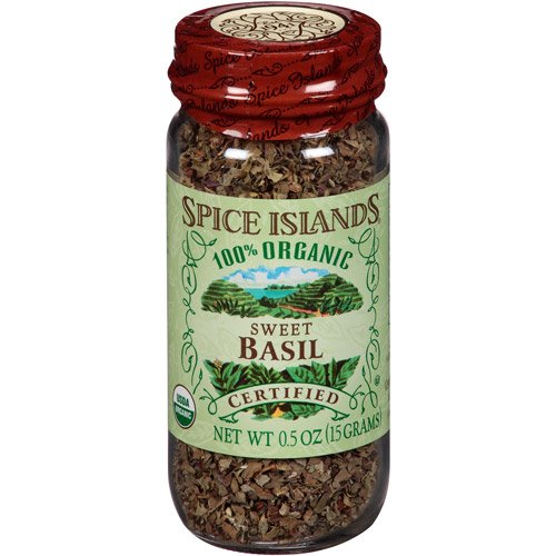 Spice Islands 100% Organic Sweet Basil, 0.5 Oz, Pack Of 3