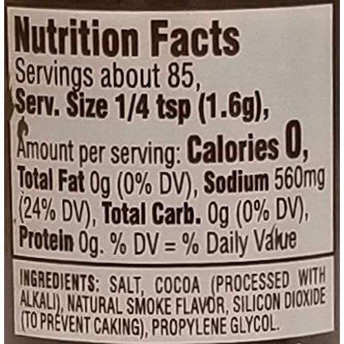 Spice Islands Old Hickory Smoked Salt 4.8Oz Jar Pack Of 1