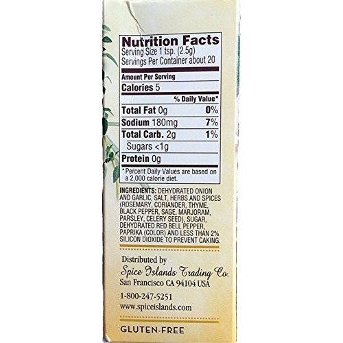 Spice Islands Turkey Rub Savory Herb 1.75 Oz. 2 Pack