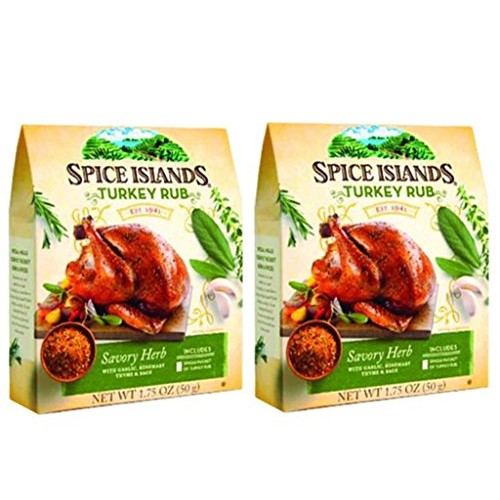 Spice Islands Turkey Rub Savory Herb 1.75 Oz. 2 Pack
