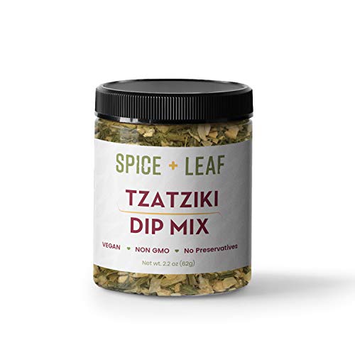 Premium Tzatziki Dip Mix By Spice + Leaf - Vegan Non Gmo And No