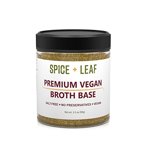 Premium Vegan Broth Base By Spice + Leaf - Vegan, Dairy Free, Sa