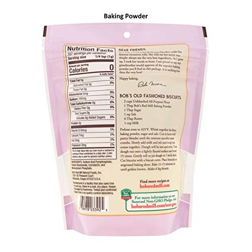 Bobs Red Mill Gluten Free Variety, Baking Soda, All-Purpose Bak