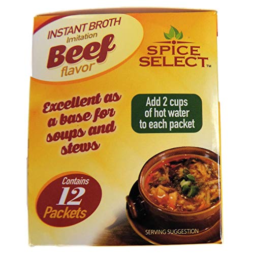 Spice Select Instant Broth Imitation Beef Flavor 12 Packets