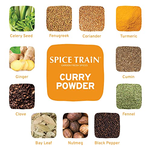 SPICE TRAIN, Curry Powder 14oz Mild Indian Curry Powder, Glute...