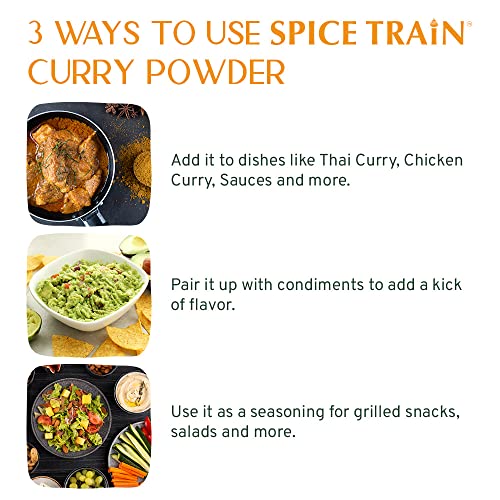 SPICE TRAIN, Curry Powder 14oz Mild Indian Curry Powder, Glute...