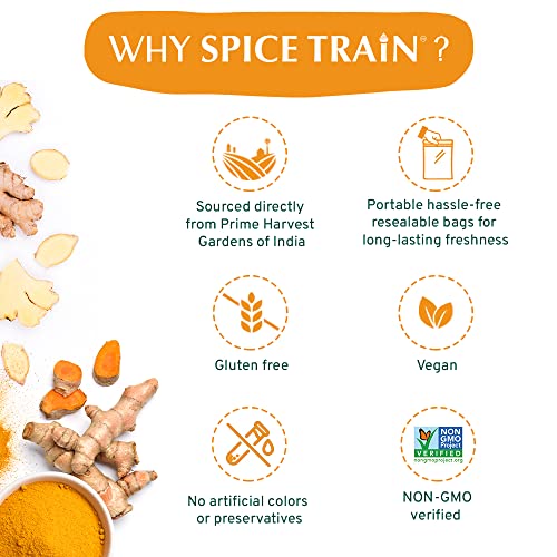 SPICE TRAIN, Curry Powder 14oz Mild Indian Curry Powder, Glute...